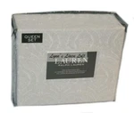 Ralph Lauren Rosedale Light Grey Paisley 4P Queen Sheet Set New Cotton Gray. Fixed Price $111.99.