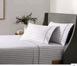 Fieldcrest King Sheet Set 100% Cotton 400 Tc Blue Stripe New. Fixed Price $80.00.