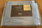 New 100% Pima Cotton Full Sheet Set, Faded Blu, 500 Thread Ct, Sonoma, Free Ship. Fixed Price $66.10.