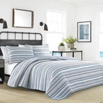 Nautica Jettison King Bedding Set 100 Cotton Lightweight Quilt And Shams. Fixed Price $119.00.