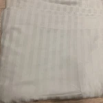 Divatex Home Fashion King Size 100% Cotton Stripped Beige Flat Sheet. Fixed Price $18.99.