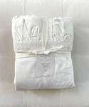 Pottery Barn Loveshackfancy Ruffle Crochet Queen Sheet Set White Nwt. Fixed Price $159.00.