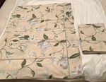 3 Pc Crown Crafts Williamsburg Garden Images Queen Flat Sheet 2 Std Pillowcases. Fixed Price $42.99.