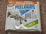 Peelaways Disposable Fitted Sheets Twin Xl Plus Pillowcase, New, Free Ship. Fixed Price $19.90.