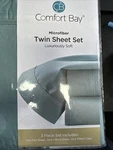 Comfort Bay Microfiber 3 Piece Sheet Set Teal Twin. Fixed Price $8.00.
