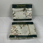 Nip Vtg Springmaid Key Largo No-iron Tranquility King Full & Fitted Sheet Set. Fixed Price $54.99.
