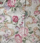 Vtg Martha Stewart Pink Floral Ribbon Ruffled Full Sheet Set Very Good Condition. Fixed Price $45.00.