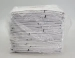 12X Manchester Mills Fairview Queen Flat Sheets 88X96 T250 White W/black Piping. Fixed Price $67.80.