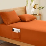 Extra Deep Pocket Cal King Fitted Sheet Only - Fits Up 24 Inch Mattress Lux. Fixed Price $26.99.