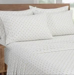 South Point Home Fashions 6-PIECE Microfiber Sheet Set White/tan Queen New. Fixed Price $12.99.