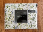Laura Ashley Queen Sheet Set Floral 300 Thread Count 100% Cotton Blue Green Nip. Fixed Price $59.99.