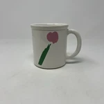 Vtg Marimekko Pink Tulip Mug Dan River 7 Flowers Coffee Pfaltzgraff Usa. Fixed Price $16.16.