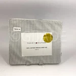 Tommy Hilfiger Twin Bed Sheet Set Cotton Gray & White New. Fixed Price $38.49.