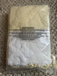 Collections Etc Yellow White Patchwork Chenille Fringe Pillow Sham Standard New. Fixed Price $20.00.