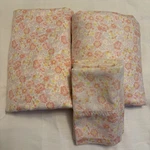 Better Homes & Gardens Coral Pink Orange Floral Full Size Cotton Sheet Set. Fixed Price $13.99.