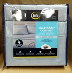 New- Serta Full Size Light Blue 15" Deep Pocket 6PC Smart Cool Sheet Set. Fixed Price $24.99.