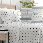 Breathable Ultra Soft 4PC Pattern/design Bed Sheets Set By Kaycie Gray Fashion. Fixed Price $55.99.