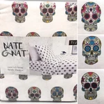 3PC Nate & Halloween Sugar Skulls Twin Flannel Sheet Set Day Of The Dead New. Fixed Price $44.99.