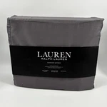 Ralph Lauren King Charcoal Gray 4PC Set Dunham Sateen 300 Th New. Fixed Price $119.99.