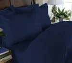 Luxor Style 100% Egyptian Cotton Sheet Set 400 Tc Twin Navy **new**. Fixed Price $39.99.