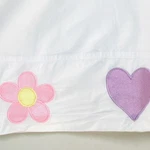 Whisper Soft Mills Floral Hearts Embroidered 2PC Twin Sheet Set. Fixed Price $30.00.
