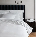 Frette Rigato Ara 300TC Luxury Queen Fitted Sheet Sateen Deep Pocket 15". Fixed Price $99.00.