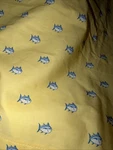 Southern Tide Cotton Printed Top Sheet Twin Yellow Skip Jack Fish New. Fixed Price $25.00.