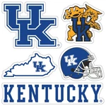 Kentucky Wildcats Sticker Multipack - College Spirit Set. Fixed Price $9.49.