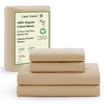Lane Linen Eco Friendly 100% Organic Cotton, Low Pilling Fade-proof Sheet Set. Fixed Price $69.99.