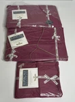 Vtg Wamsutta Full Flat And Fitted Sheets Pillow Case Supercale 200 Tc Burgundy. Fixed Price $29.99.
