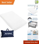 Easy-clean Pack Play Mattress 38"X26" Plush Top Ultimate Baby Comfort. Fixed Price $45.95.