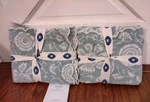 John Robshaw Kimari Mist Green/white Cotton Chenille Shams King (2) Nwt $290. Fixed Price $159.79.