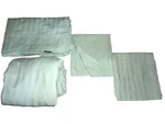Chaps Dobby Damask Mint Green Stripes Sateen (4P) Queen Sheet Set. Fixed Price $58.40.