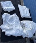 Boll & Branch King Percale Sheets Set Pillowcase Cream Color Organic Cotton. Fixed Price $90.00.
