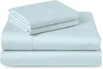 Pizuna 400 Thread Count 100% Long Staple Cotton Sheet Sateen Set Full Light Blue. Fixed Price $28.99.