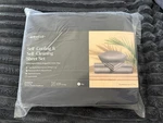 Miracle Made Luxe Self-cooling & Self-cleaning Bed Sheet Set King Navy 4 Pc. Fixed Price $159.95.