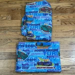 Vintage 1997 Hot Wheels Twin Sheet Set Blue Racing Cars Mattel Springs Usa Made. Fixed Price $29.75.