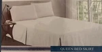 White Drop Queen Pleated Dust Ruffle Hotel Quality Bed Skirt Lux Decor. Fixed Price $18.00.