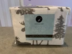 Great Bay Home Flannel Sheet Full Size 4 Piece Moose Themed Lodge Style New. Fixed Price $33.52.