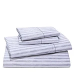 Sky Watercolor Stripe Percale Light Blue Sheet Set, King $240 Msrp. Fixed Price $69.99.