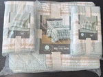 Martha Stewart Buffalo Plaid Yarn Dye Queen Sheet Set Pillow Shams 100% Cotton. Fixed Price $99.50.
