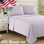 3PC Twin Sweet Home Collection 1800 Thread Count Sheet Set - Lilac. Fixed Price $6.00.