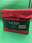 4 Pc Ralph Lauren Dunham Sateen Queen Sheet Set Admiral Red Cotton. Fixed Price $80.00.