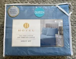 Hotel Quality Softness Sheet Set Queen 300TC Blue 100% Pima Cotton Dp Bedroom. Fixed Price $95.00.