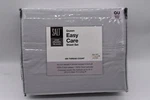 Easy Care, 300 Thread Count, Cotton Sateen Queen Sheet Set In Silver Salt. Fixed Price $39.98.