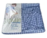 Nip Martha Stewart Twin Flat Sheet Blue Gingham Indigo Check 200 Count Ruffled. Fixed Price $19.99.