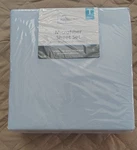 Mainstays Microfiber 3 Piece Sheet Set Twin Size Light Blue New Sealed. Fixed Price $9.99.