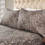 Superior Flannel Brushed Cotton Paisley Sheet Set Soft Warm Bedding. Fixed Price $93.45.