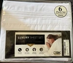 Cgk Luxury Bed Sheet Set - 4 Piece White Full. Fixed Price $13.00.