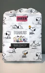 Nip Peanuts Snoopy & Woodstock Queen Sheet Set 4 Piece White Berkshire Home Co. Fixed Price $33.56.